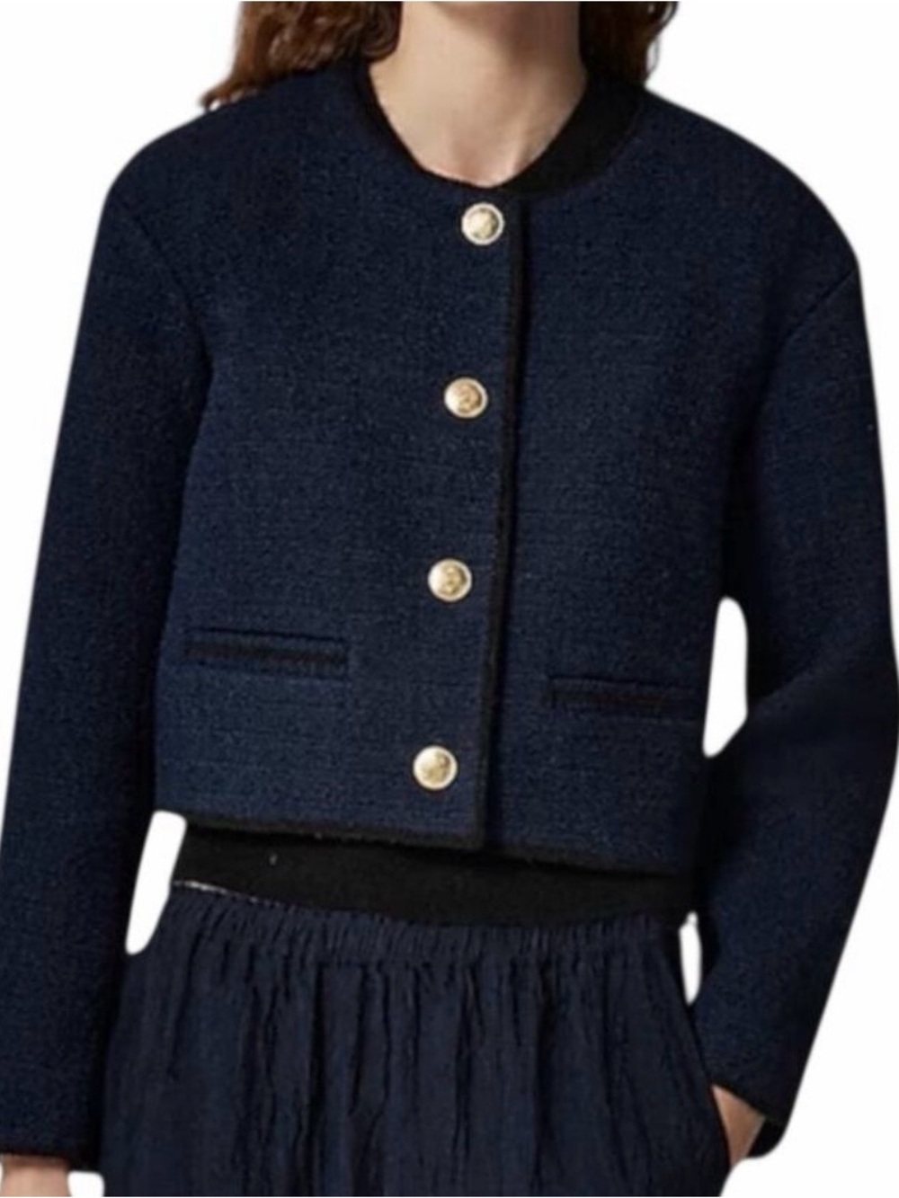 NWT J.Crew tweed Bomber lady jacket size 0